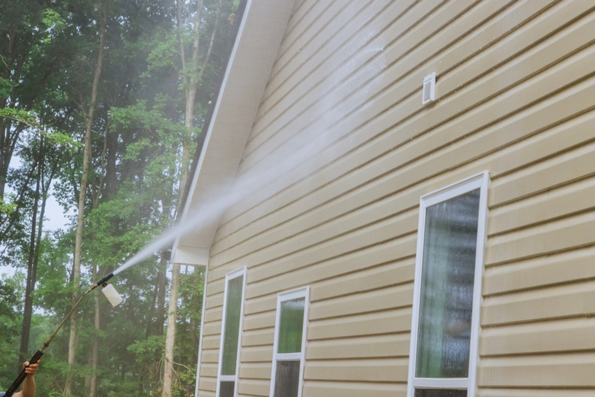 Pressure Washing Before Painting