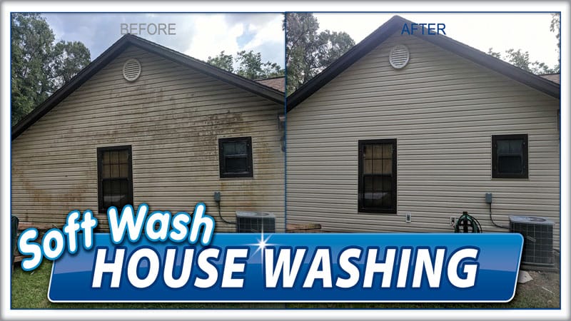 Professional soft washing and power washing services in Sarasota by Gulf Coast Painting SRQ, cleaning and restoring exteriors for homes and businesses.