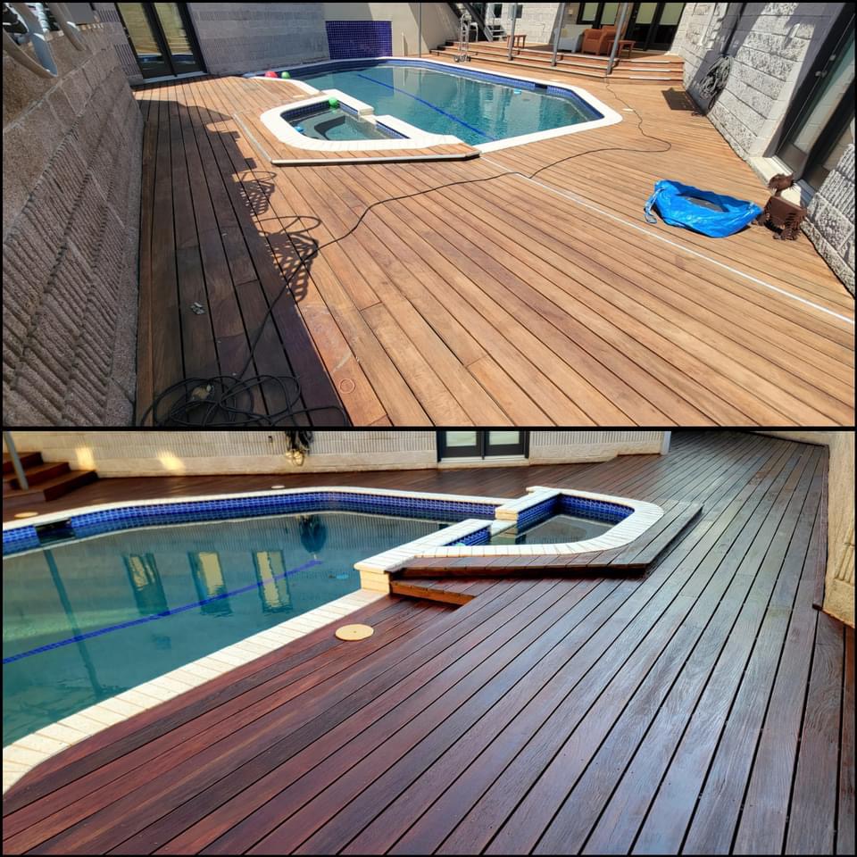 Deck refinishing in Sarasota and deck cleaning in Sarasota