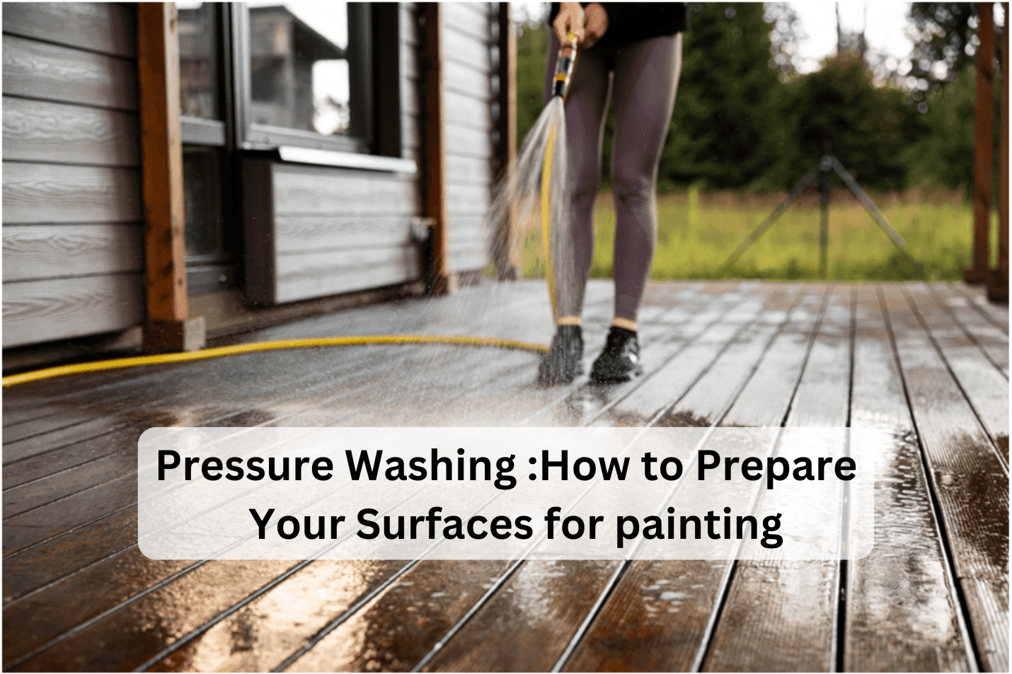 Pressure Washing Before Painting