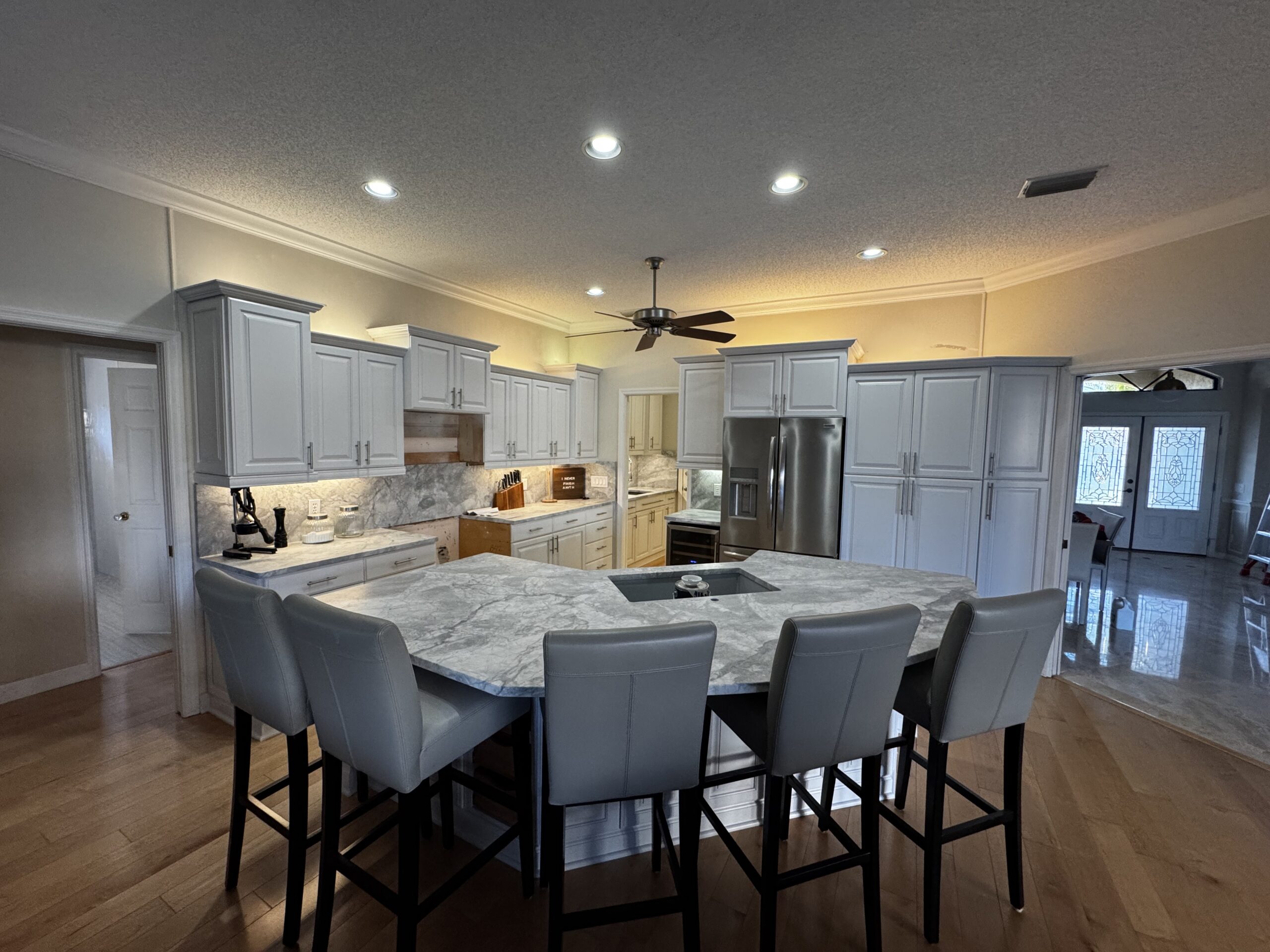 Cabinet Painting project by Gulf Coast Painting SRQ